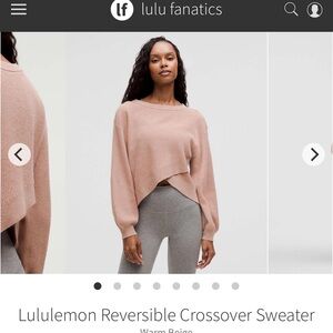 lululemon athletica Reversible Sweater